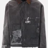 ENFANTS RICHES DEPRIMES Chore distressed canvas padded jacket