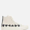 Women COMME DES GARÇONS PLAY X CONVERSE Chuck 70 CDG canvas high-top sneakers