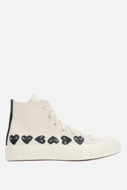 COMME DES GARÇONS PLAY X CONVERSE Chuck 70 CDG canvas high-top sneakers