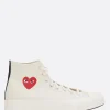 Women COMME DES GARÇONS PLAY X CONVERSE Chuck 70 CDG canvas high-top sneakers