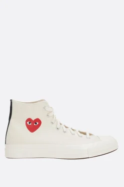 Women COMME DES GARÇONS PLAY X CONVERSE Chuck 70 CDG canvas high-top sneakers