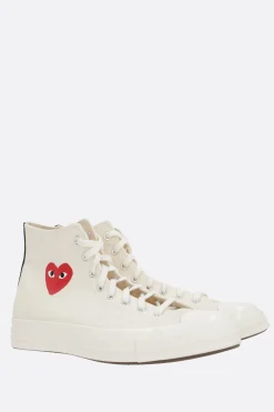 Women COMME DES GARÇONS PLAY X CONVERSE Chuck 70 CDG canvas high-top sneakers