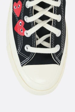Women COMME DES GARÇONS PLAY X CONVERSE Chuck 70 CDG canvas high-top sneakers