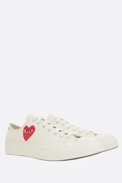 Women COMME DES GARÇONS PLAY X CONVERSE Chuck 70 CDG canvas low-top sneakers