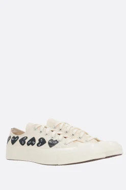 Women COMME DES GARÇONS PLAY X CONVERSE Chuck 70 CDG canvas low-top sneakers
