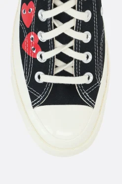 Women COMME DES GARÇONS PLAY X CONVERSE Chuck 70 CDG canvas low-top sneakers