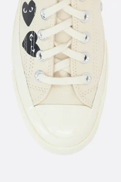 Women COMME DES GARÇONS PLAY X CONVERSE Chuck 70 CDG canvas low-top sneakers