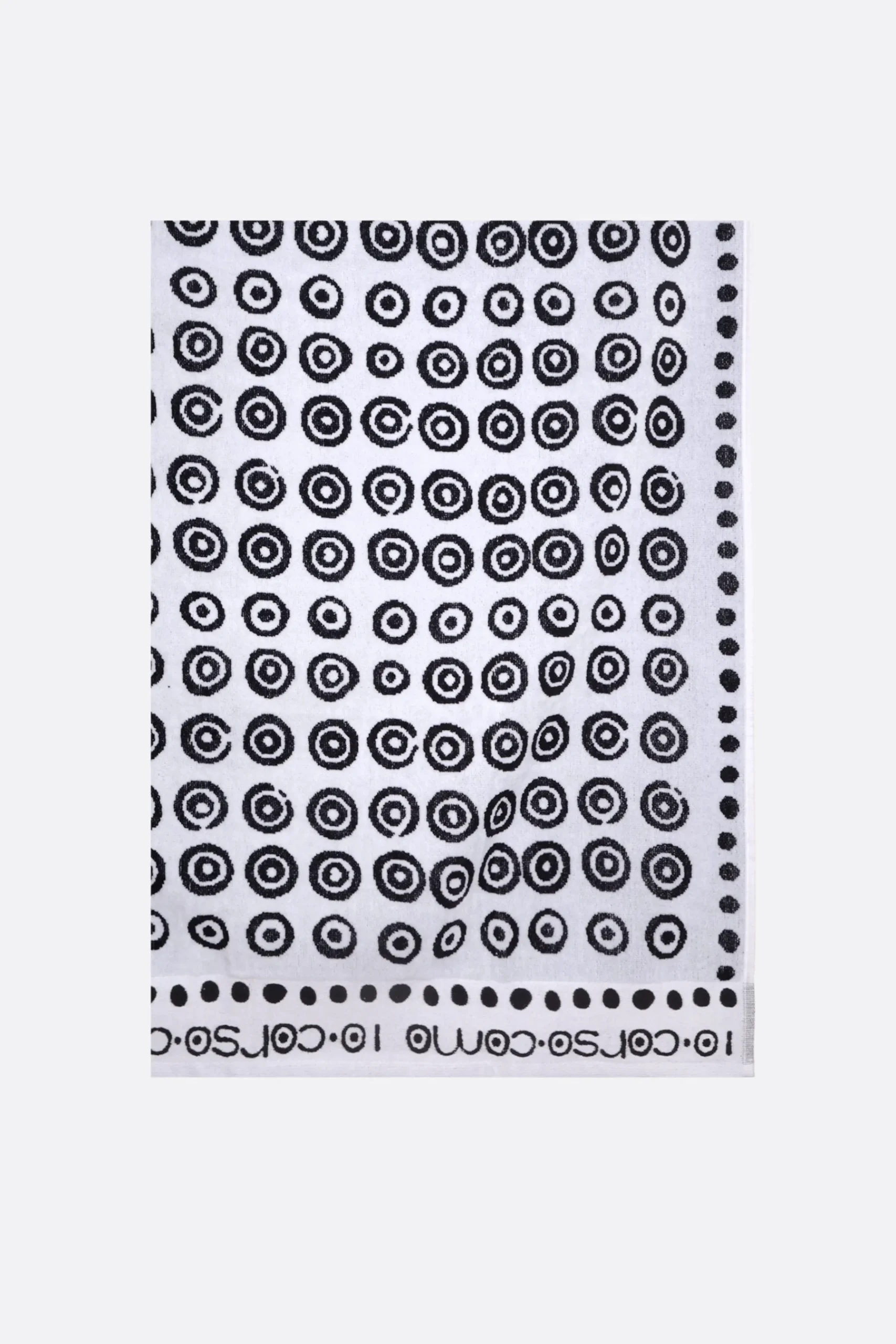 SUNDEK X 10 CORSO COMO circle-motif terry cloth beach towel