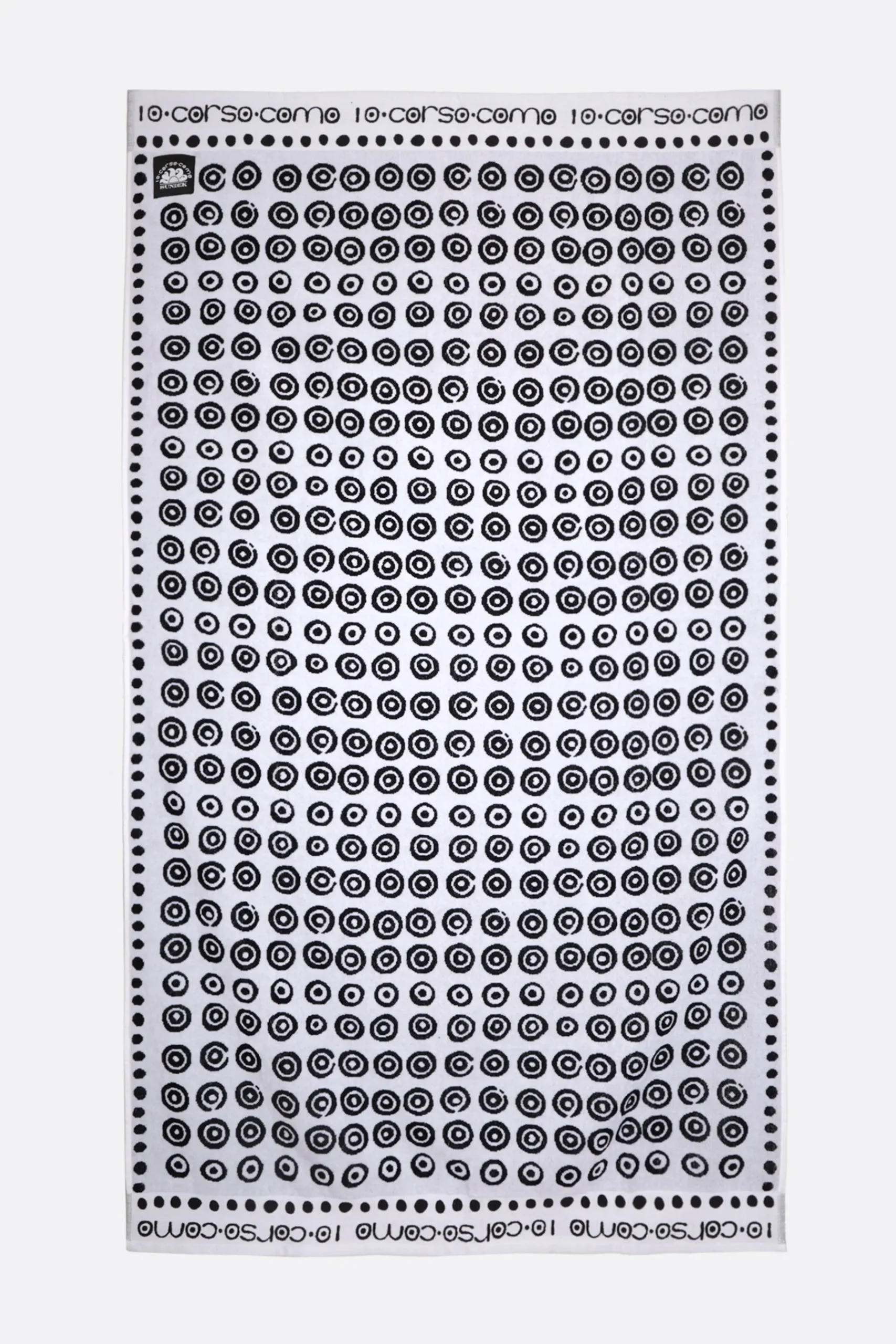 SUNDEK X 10 CORSO COMO circle-motif terry cloth beach towel
