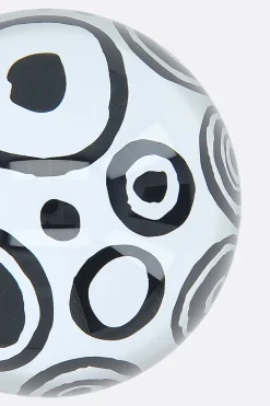 10 CORSO COMO circles print glass paperweight