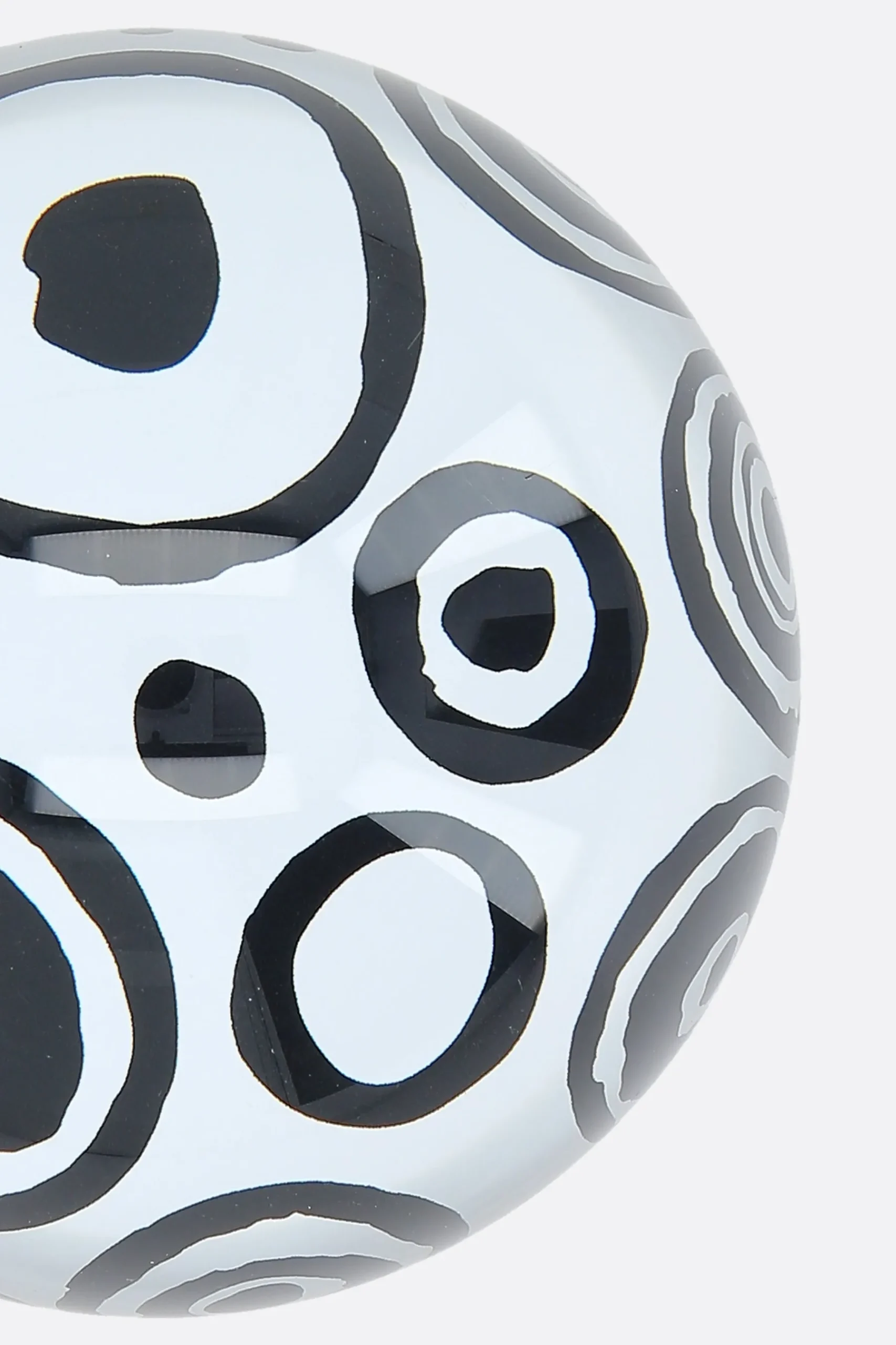 10 CORSO COMO circles print glass paperweight