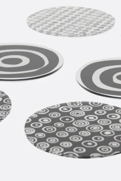 10 CORSO COMO circles print plexiglass six coasters set