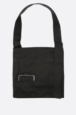 Women DISCORD YOHJI YAMAMOTO Clasp crossbody bag in grainy leather
