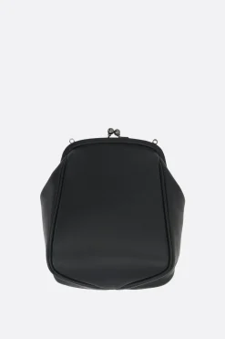 Women DISCORD YOHJI YAMAMOTO Clasp medium pouch in smooth leather