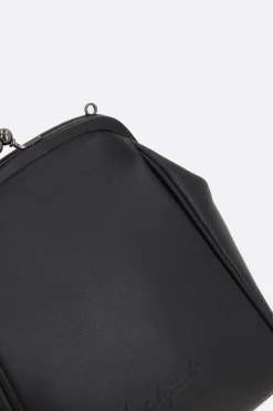 Women DISCORD YOHJI YAMAMOTO Clasp medium pouch in smooth leather
