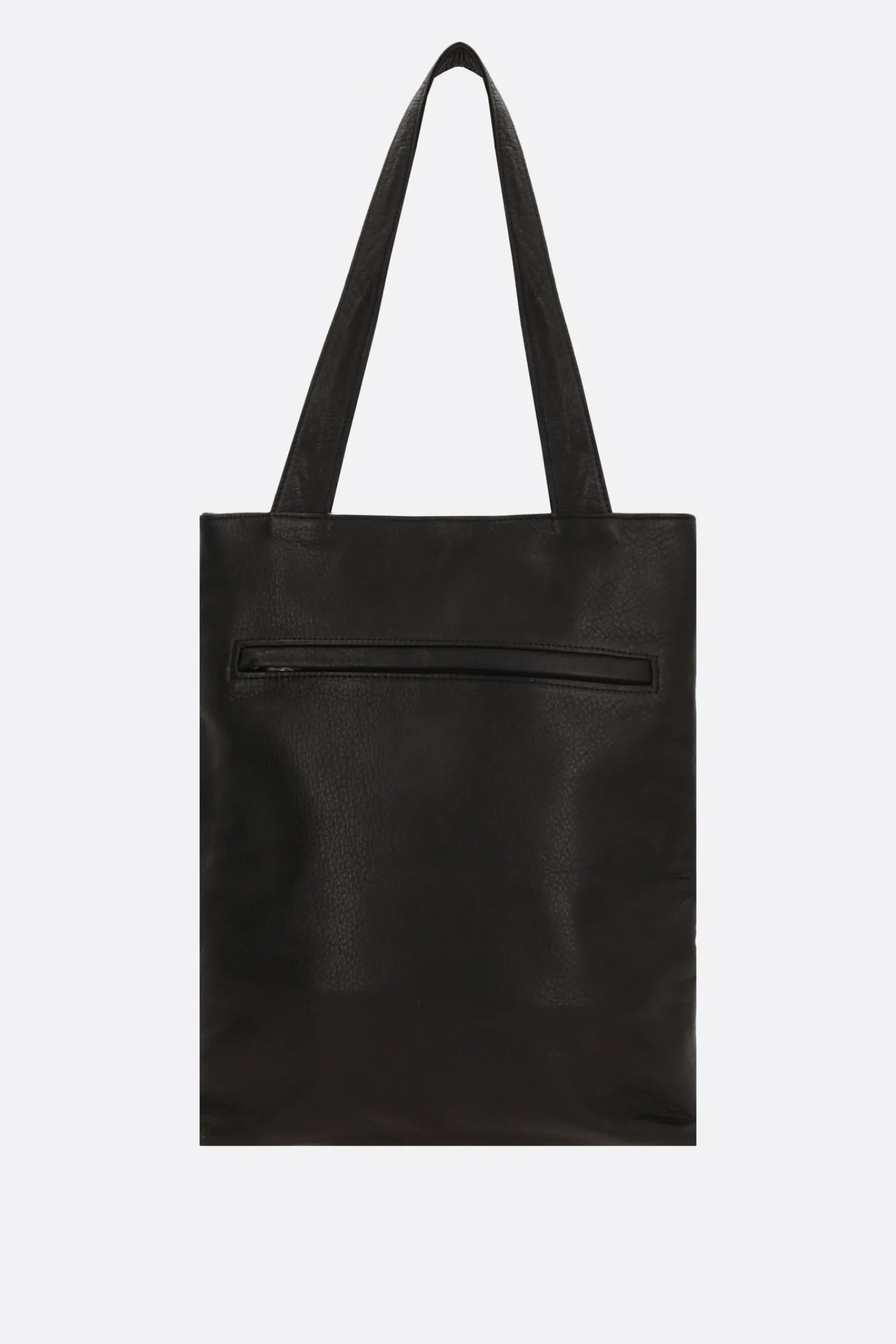 Women DISCORD YOHJI YAMAMOTO Clasp small grainy leather tote bag