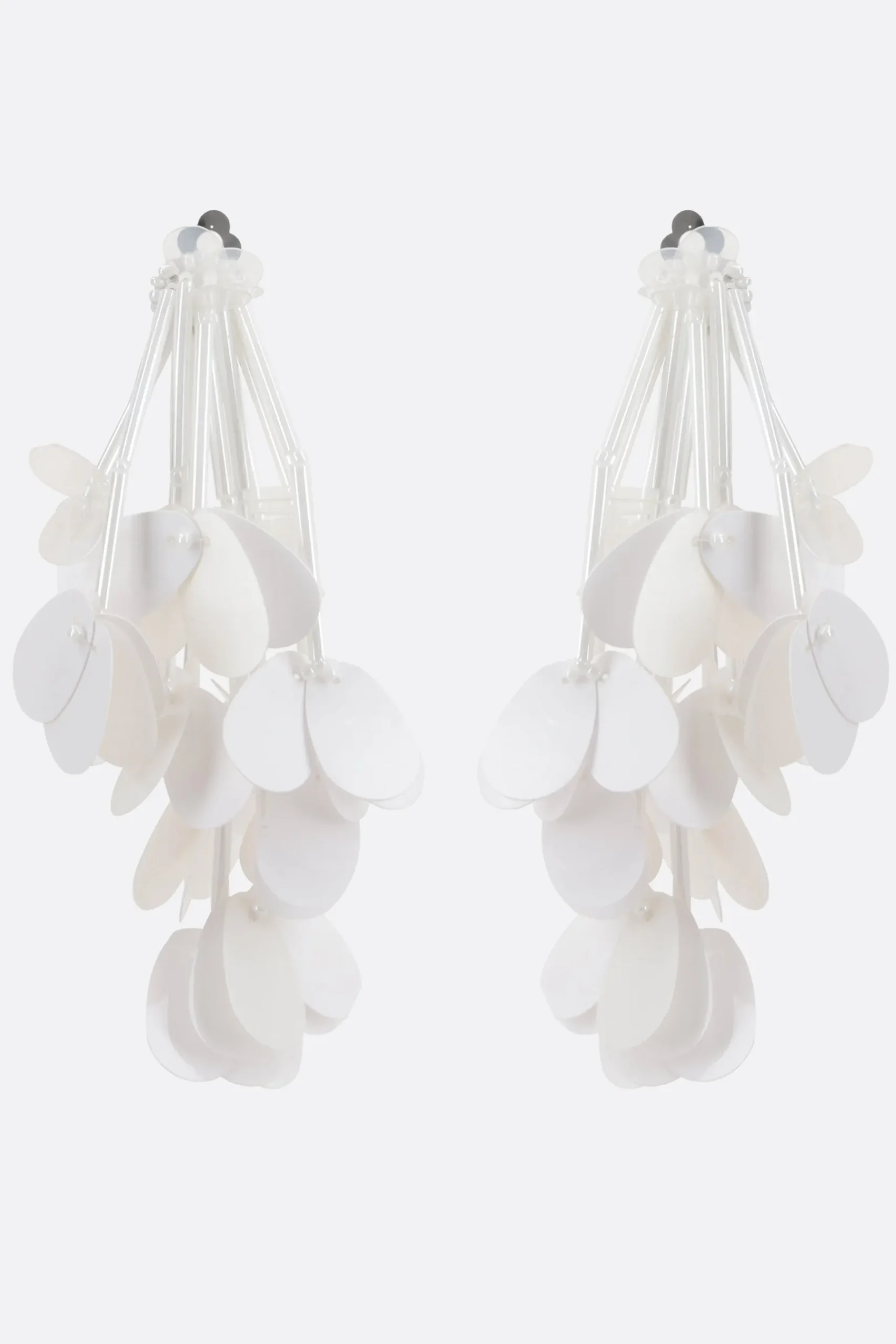 Women PLAN C clip-on earring with sequin fringes