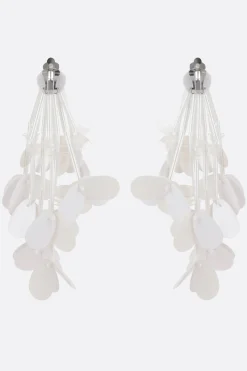 Women PLAN C clip-on earring with sequin fringes