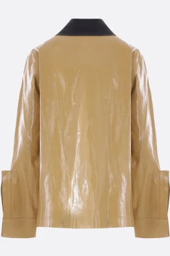 Women JIL SANDER coated linen jacket