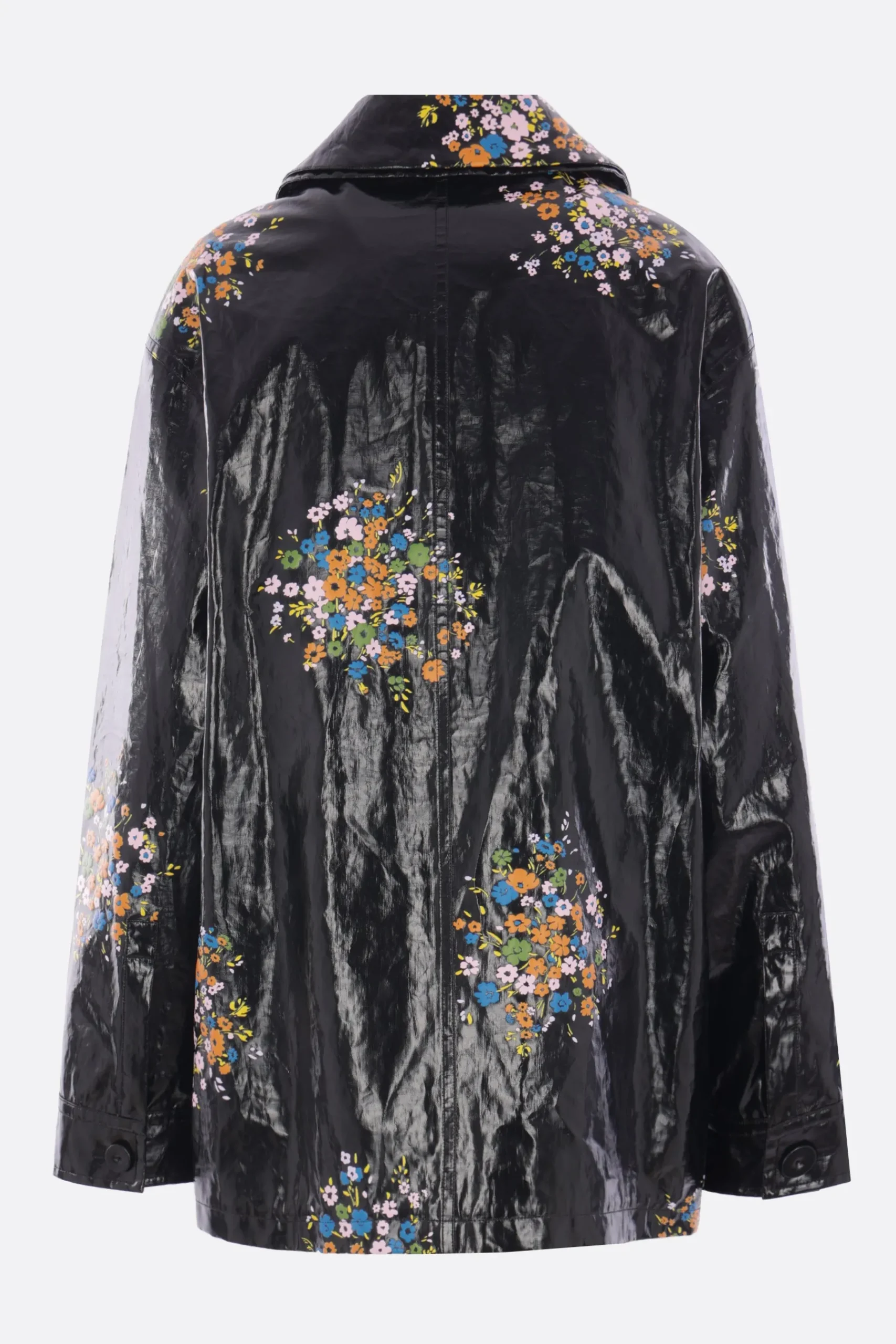 Women JIL SANDER coated linen jacket with floral print