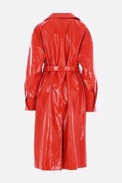 Women JIL SANDER coated linen trench coat