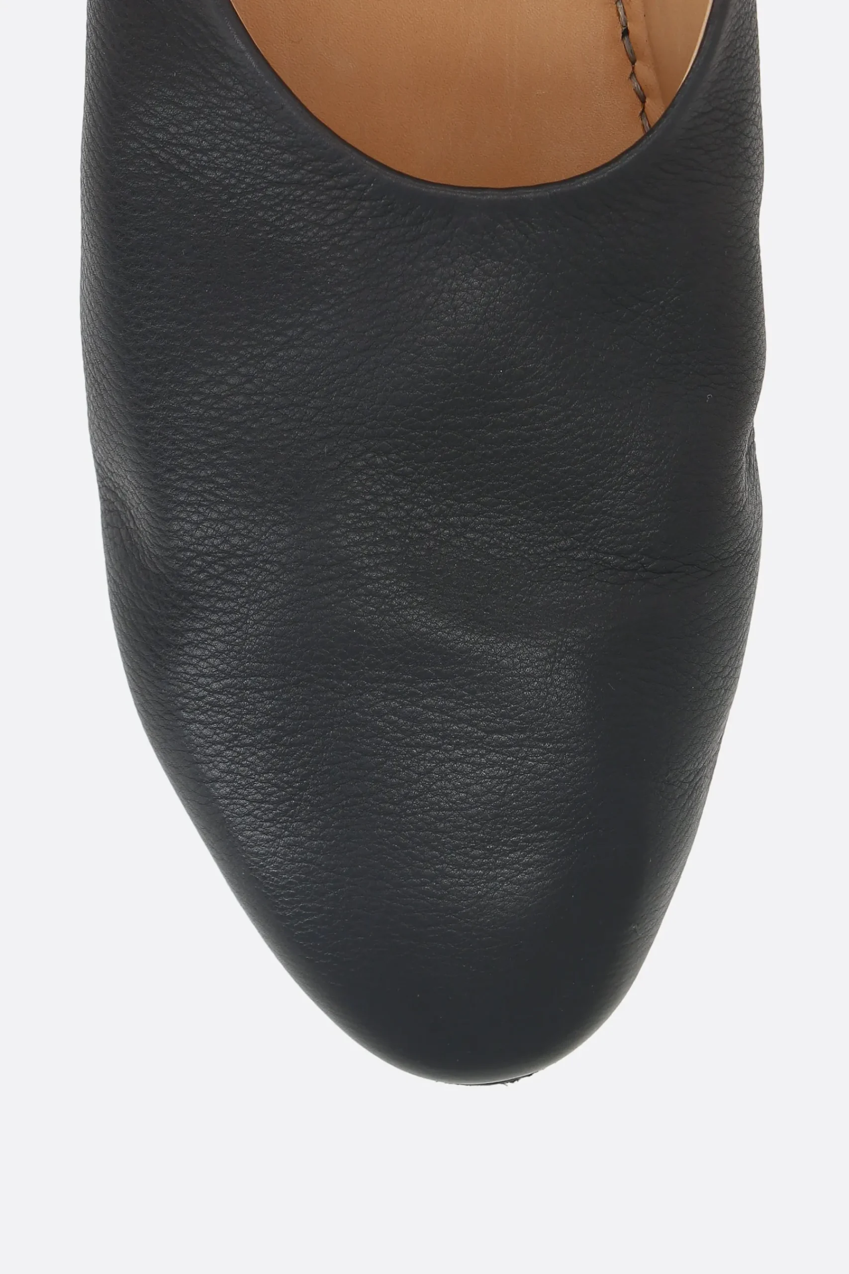 MARSELL Coltellaccio slippers in grainy leather