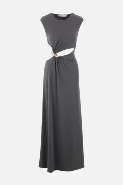 Women CHRISTOPHER ESBER Concave Stone ribbed jersey tank dress