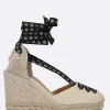Women CASTAÑER X 10 CORSO COMO Coralia canvas wedge espadrilles