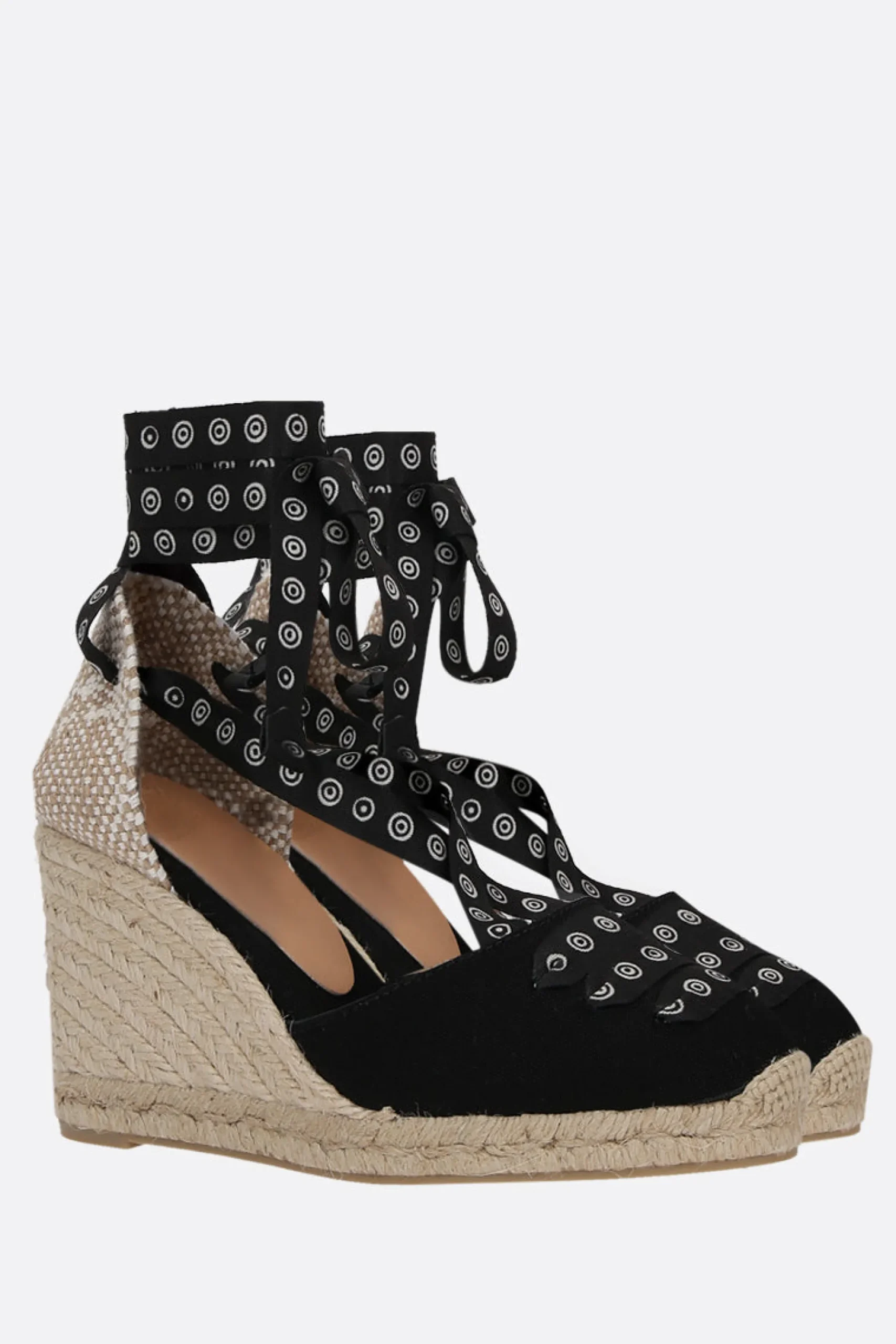 Women CASTAÑER X 10 CORSO COMO Coralia canvas wedge espadrilles