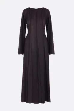 Women MARIA CALDERARA Corolla long dress in cotton muslim
