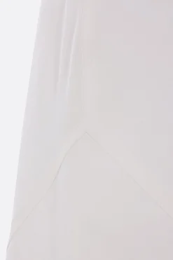 Women PLAN C cotton and linen blend asymmetric skirt
