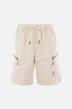 MONCLER GRENOBLE cotton drill cargo shorts