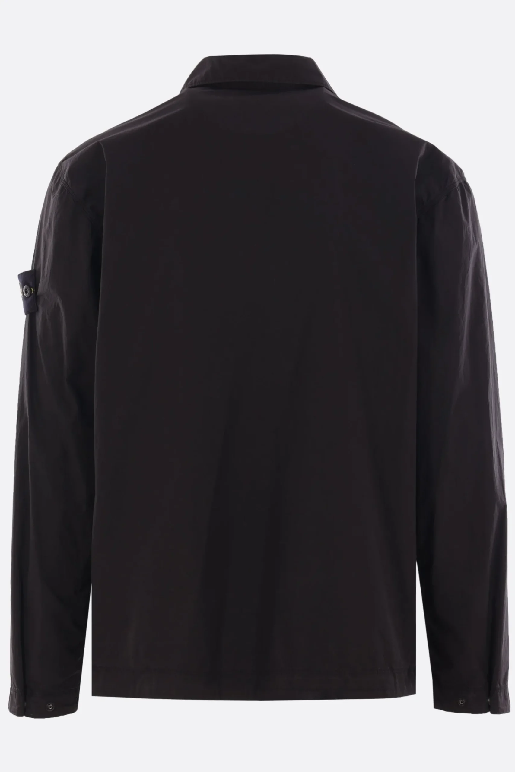 STONE ISLAND cotton shirt with logo badge