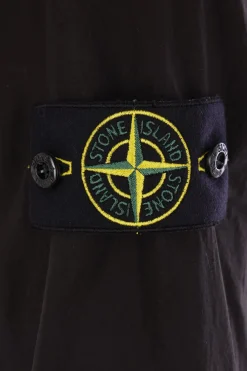 STONE ISLAND cotton shirt with logo badge