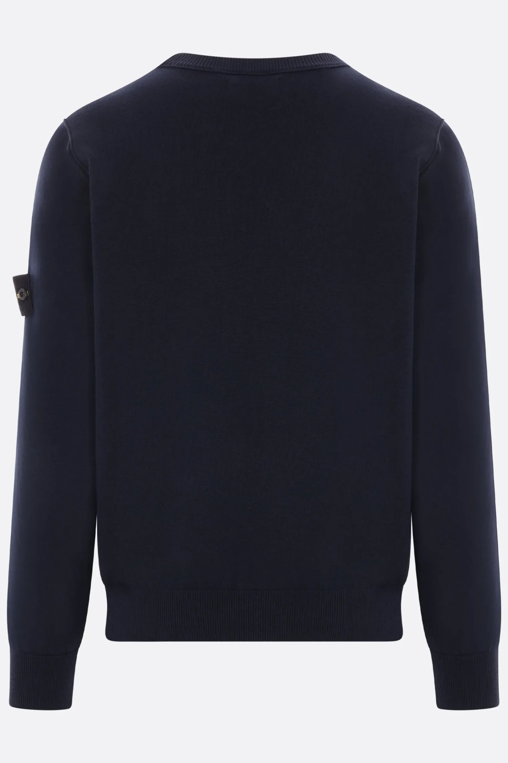 STONE ISLAND cotton sweater with logo badge