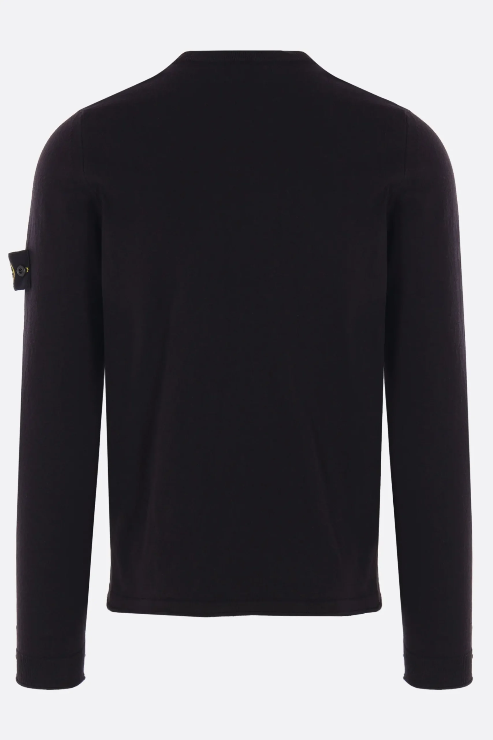 STONE ISLAND cotton sweater with logo badge