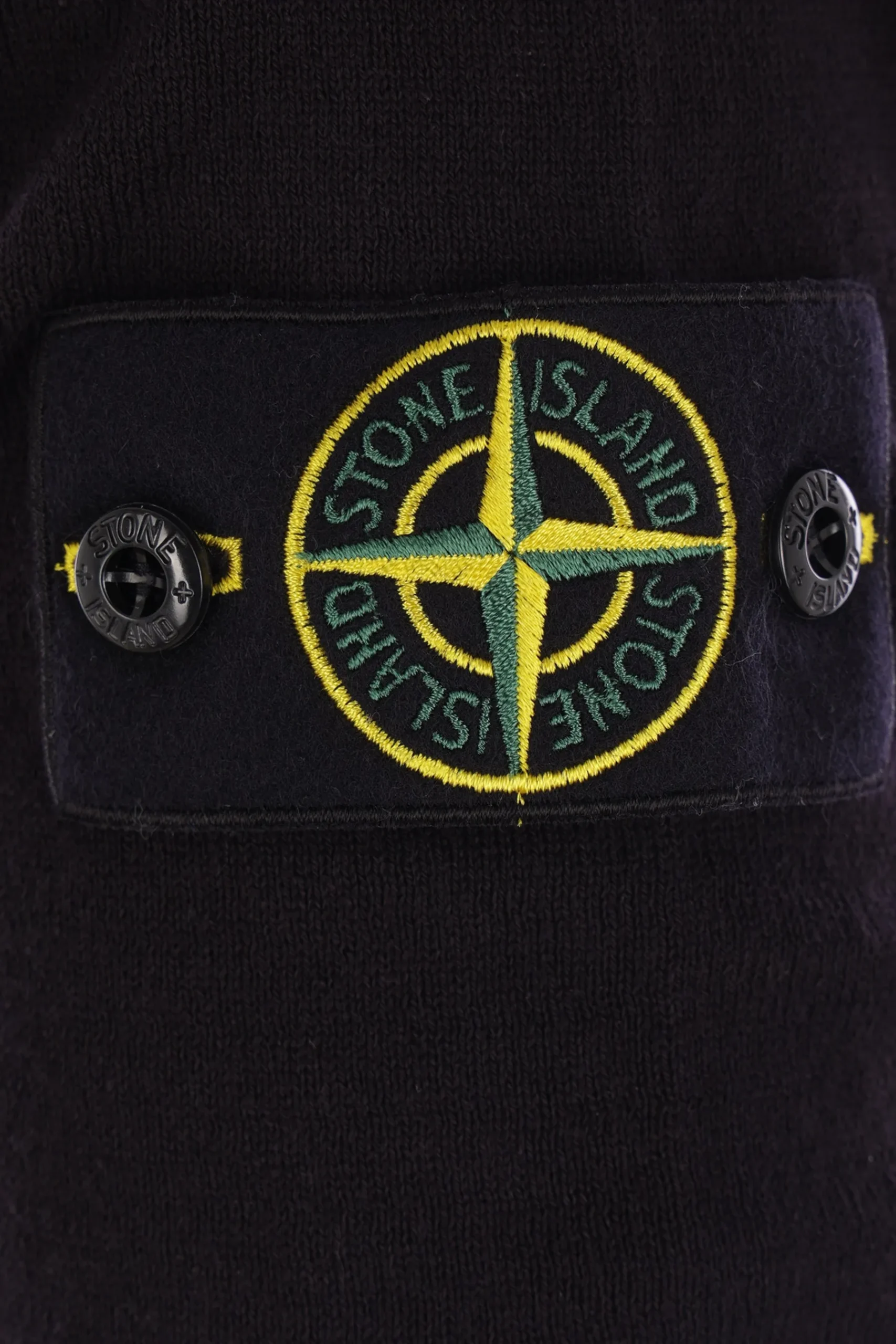 STONE ISLAND cotton sweater with logo badge