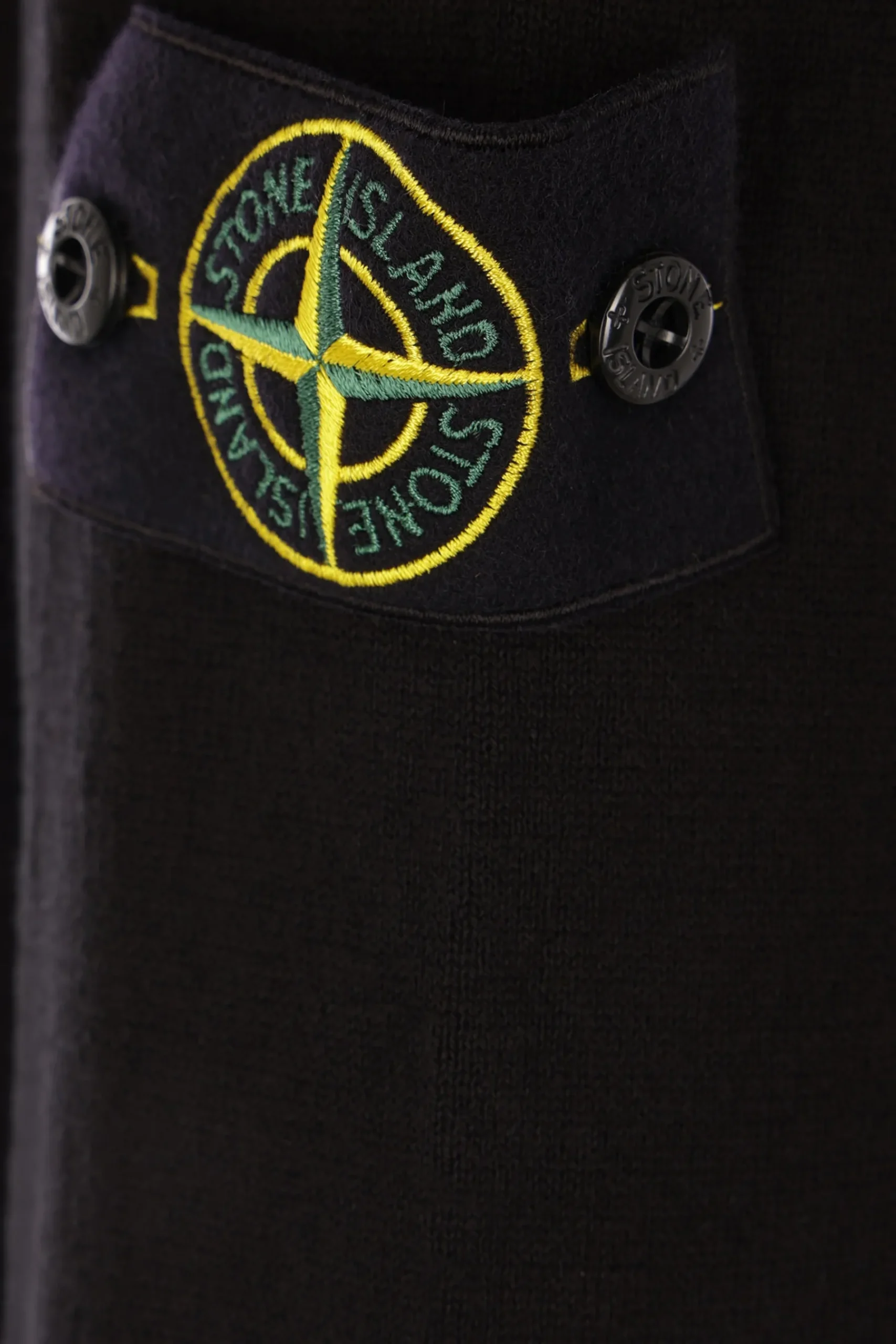 STONE ISLAND cotton sweater with logo badge