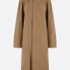Women SIMONE ROCHA cotton trench coat with Daisy embroidery