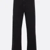 STONE ISLAND cotton trousers with logo patch