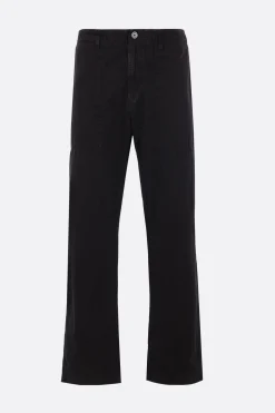 STONE ISLAND cotton trousers with logo patch