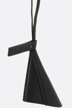 Women DISCORD YOHJI YAMAMOTO Cowbell keychain in smooth leather