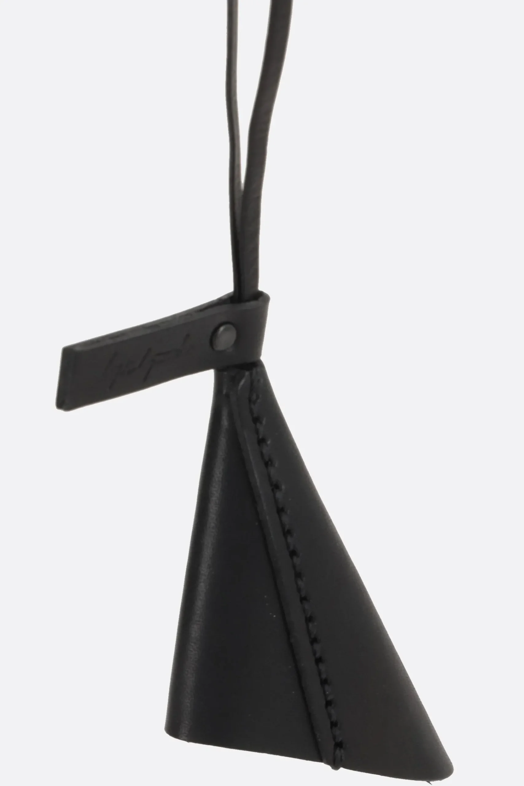 Women DISCORD YOHJI YAMAMOTO Cowbell keychain in smooth leather