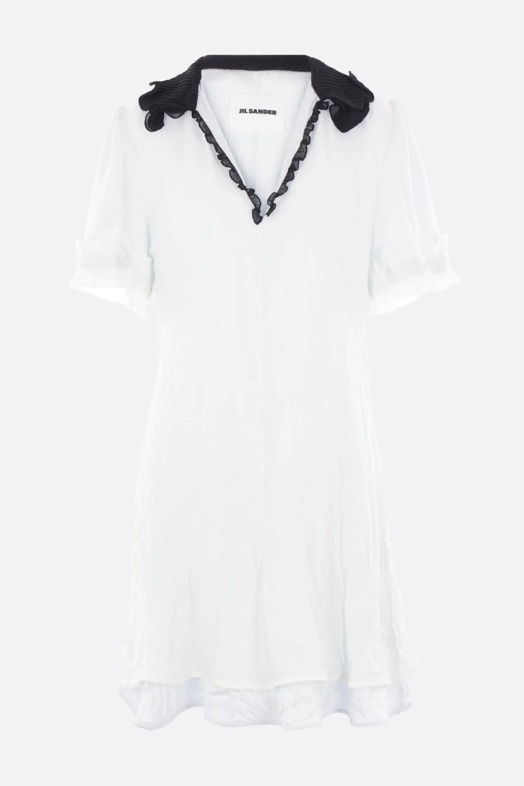 Women JIL SANDER crinkled georgette short dress