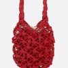 Women COMME DES GARÇONS COMME des GARÇONS crochet eco-leather handbag