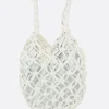 Women COMME DES GARÇONS COMME des GARÇONS crochet eco-leather handbag