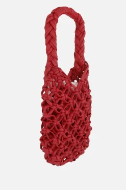 Women COMME DES GARÇONS COMME des GARÇONS crochet eco-leather handbag