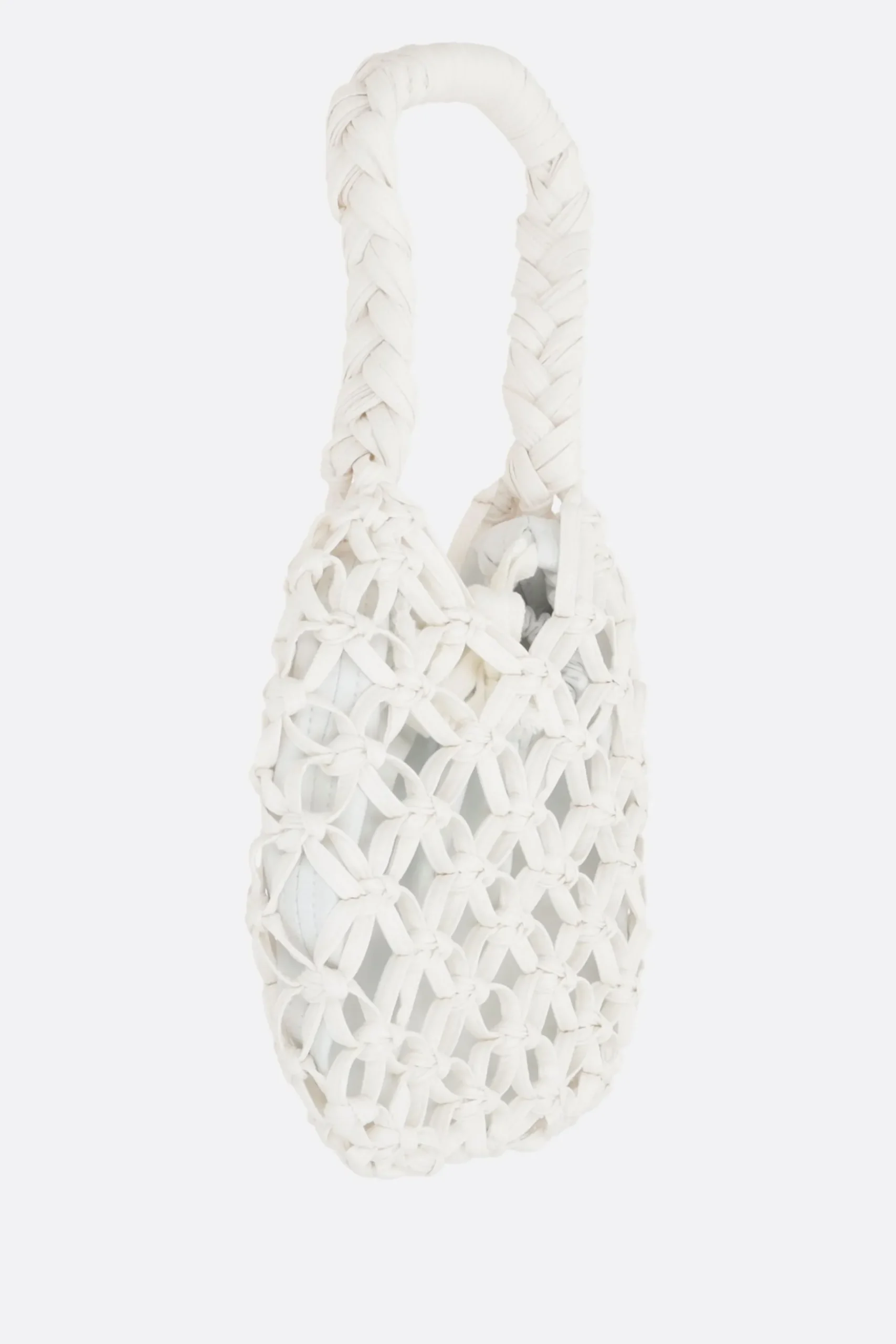Women COMME DES GARÇONS COMME des GARÇONS crochet eco-leather handbag