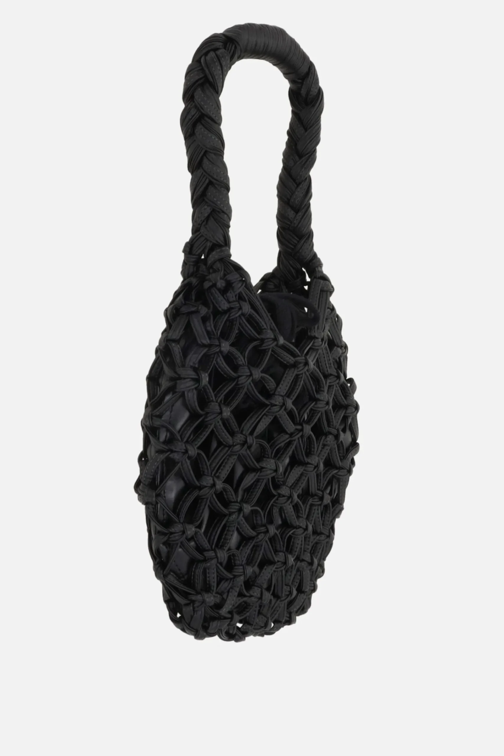 Women COMME DES GARÇONS COMME des GARÇONS crochet eco-leather handbag
