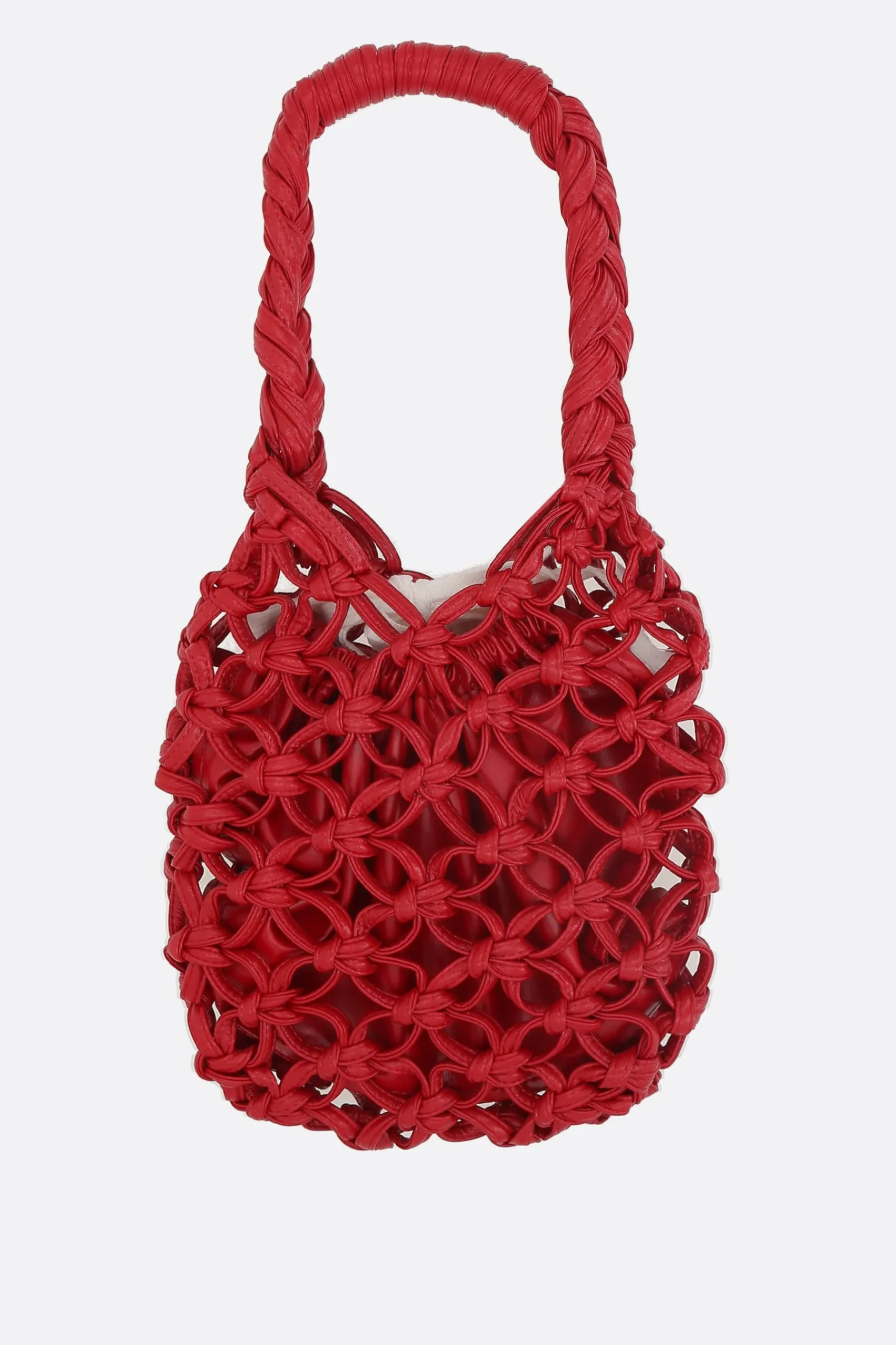 Women COMME DES GARÇONS COMME des GARÇONS crochet eco-leather handbag